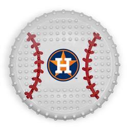 HOUSTON ASTROS HARD NYLON BASEBALL CHEW TOY
