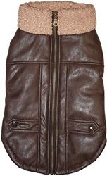 FASHION PET Bomber Jacket Brown XS