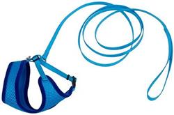 COASTAL Comfort Soft Cat Mesh Harness with 6' Leash - Blue Lagoon