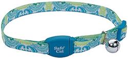 COASTAL Safe Cat Collar w/Magnet - Teal Peacock
