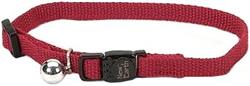 COASTAL Soy Cat Collar - Adjustable - 3/8in x 8-12in - Cranberry