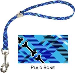 COASTAL Styles Adjustable Grooming Loop with Bolt Snap 24x5/8 Plaid Bone
