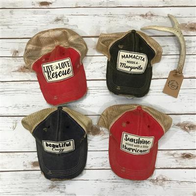 "Mamacita Needs A Margarita" Distressed Trucker Cap