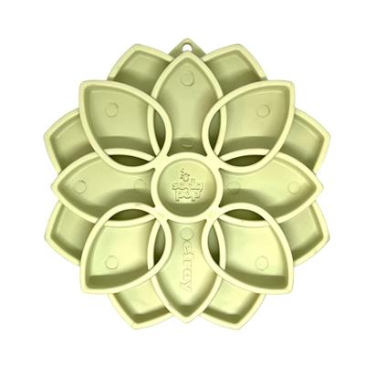 SodaPup Mandala Softie eTray Enrichment Feeder for Dogs Pastel Green 8"