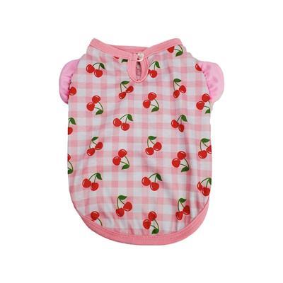 Cherry Gingham Ruffle Shirt