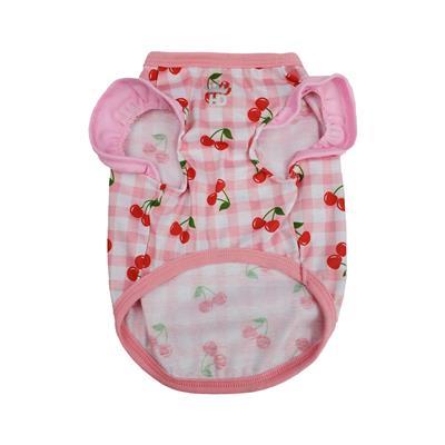 Cherry Gingham Ruffle Shirt