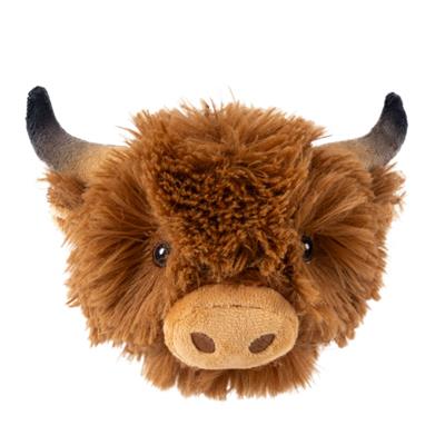 Tall Tails Highland Cow Indoor Fetch Ball 2-in-1 Dog Toy