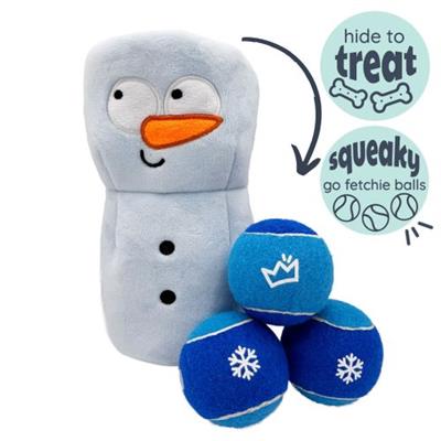 Squeak 'n Peek Frosty Snowman Dog Toy