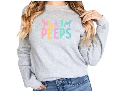 Easter Peeps | Dog Lover Sweatshirt | Dog Lover Gift | Crewneck Sweatshirt | Holiday Shirt | People Shirt | EASTER PEEPS