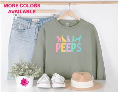 Easter Peeps | Dog Lover Sweatshirt | Dog Lover Gift | Crewneck Sweatshirt | Holiday Shirt | People Shirt | EASTER PEEPS
