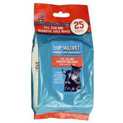 Multipet Sensitive Area Soft Pet Wipes 25ct.