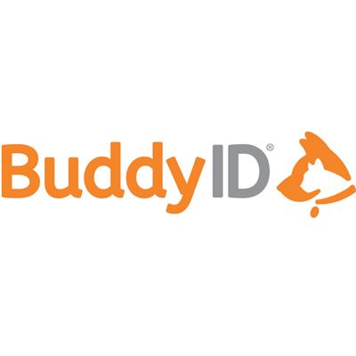 Box of 12 BuddyBadge Collar Tags with Registration by BuddyID