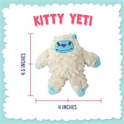 SnugArooz Kitty Yeti with Catnip Cat Toy 4.5"