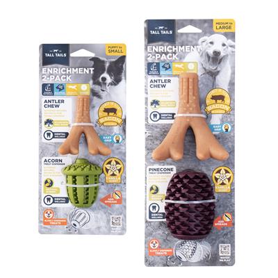 Tall Tails® 2 Pack Antler/Acorn Enrichment Pack