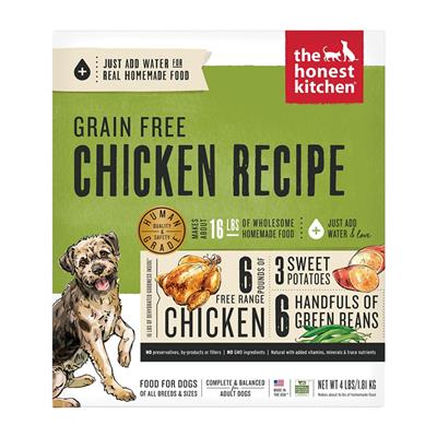 The Honest Kitchen Force Dehydrated Dog Food 4 Pounds (Case of 3)
