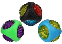Multipet Diamond Dental Ball Dog Fetch Toy TPR