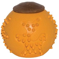 Starmark RubberTuff Dog Treat Ball Orange 1ea/MD