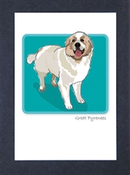 Great Pyrenees - Grrreen Boxed Note Cards