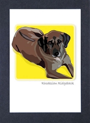 Rhodesian Ridgeback - Grrreen Boxed Note Cards