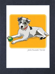 Jack Russell Terrier - Wire Coat - Grrreen Boxed Note Cards