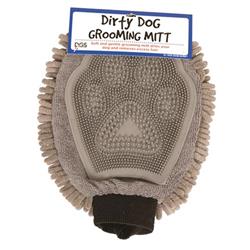 DGS Dirty Dog Grooming Mitt Grey