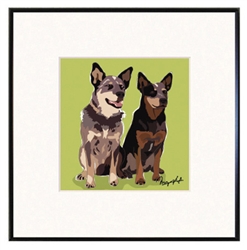 Framed Print: Australian Cattle Dog