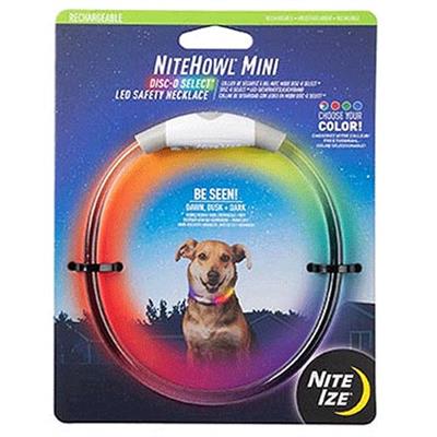 NITE IZE NiteHowl LED Safety Necklace Rechargeable Mini Disc-O-Select