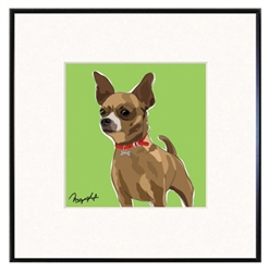 Framed Print: Chihuahua - Brown