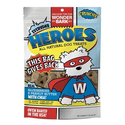 WONDER BARK Everyday Heroes Blueberry + PB  5oz