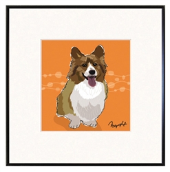 Framed Print: Welsh Corgi - Puffy Chest
