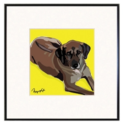 Framed Print: Rhodesian Ridgeback
