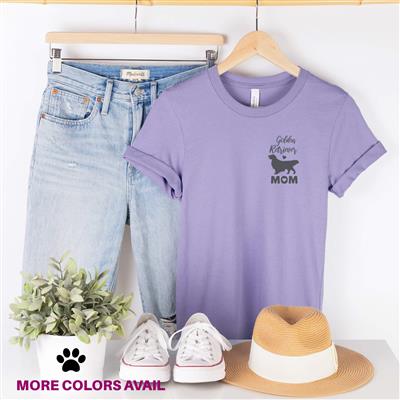 Golden Retriever Mom Shirt | People Shirts | Printed Tshirt | Human Dog Gear | Unisex | Golden Retriever Dog Mom Pocket Design