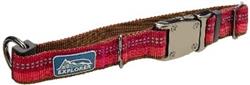 Coastal K9 Explorer 5/8 Inch Adj Collar Berry Red (8-12 Inch)