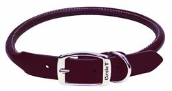 Circle T Latigo Leather Round Dog Collar Brown 1ea/3/4 In X 18 in