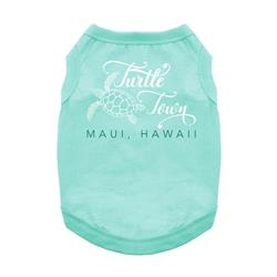 Turtle Town Maui, HI Dog Shirt - Teal