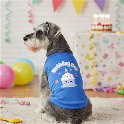 Birthday Boy Dog Tank Top - Blue