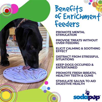 Tulip Design eMat Enrichment Lick Mat With Suction Cups