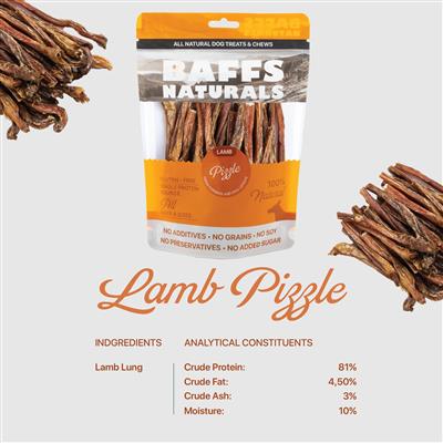 All-Natural Premium Lamb Pizzle Dog Chews (8oz Bag)