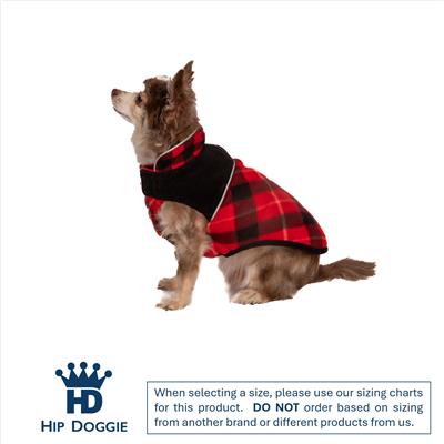 Reversible Fleece Coat - Red Plaid