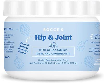 Bocces Bakery Dog Supplement Hip And Joint 6.35oz. (Pack of 3)