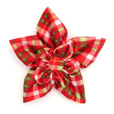 Holiday Plaid Flower