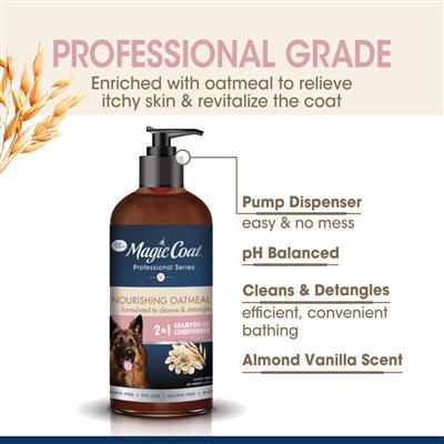 Four Paws Magic Coat Professional Series Nourishing Oatmeal 2 in 1 Dog Shampoo and Conditioner Two in One 1ea/16 Fl. Oz.