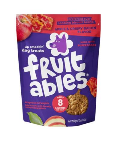 Fruitables Crunchy Baked Dog Treats Crispy Bacon and Apple 1ea/7 oz (Case of 3)