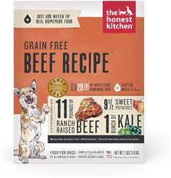 Honest Kitchen Dog Grain Free Beef 7Lbs. Box.