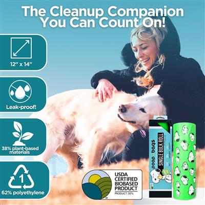 Peanuts® Jumbo Dog Waste Bags, 300 count