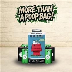 Peanuts® USDA Biobased Unscented Dog Poop Bags, 120 count