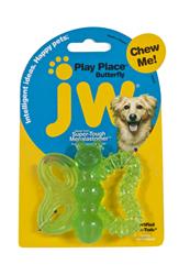 JW Pet PlayPlace Butterfly Teether Dog Toy 1ea/MD
