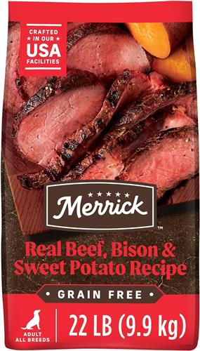 Merrick Dog Grain Free Bison Beef And Sweet Potato 22Lb
