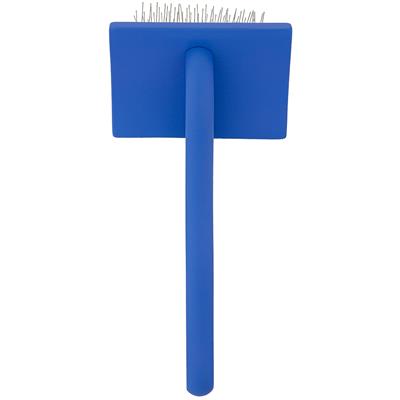 Medium Curved Blue Dematting Brush by PetStore.Direct