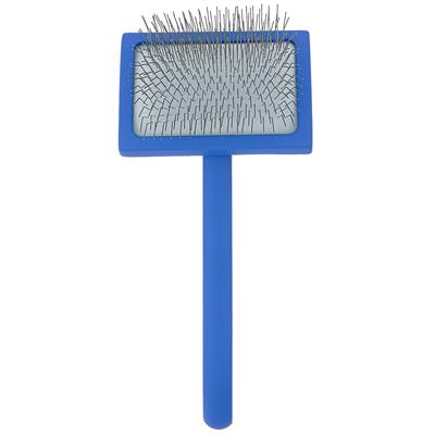 Medium Curved Blue Dematting Brush by PetStore.Direct